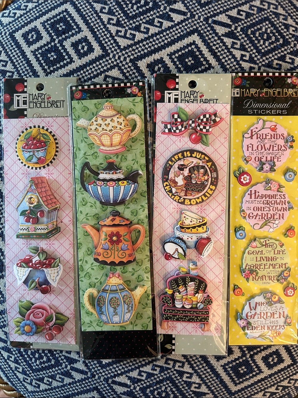 Mary Engelbreit Dimensional Stickers - Set of 4 Packs- 16 stickers in all. NWT - Picture 10 of 10